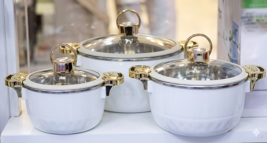 3Pcs HotPot Set White
