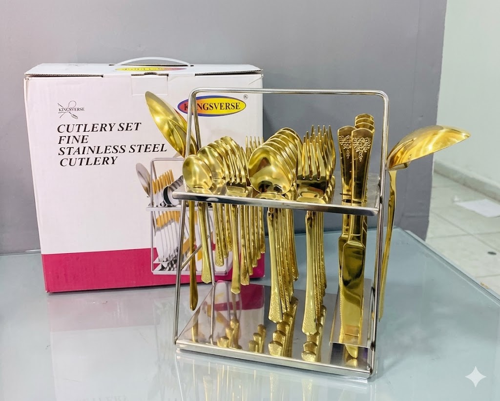 Titanium Gold Cutlery Set