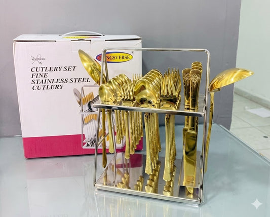 Titanium Gold Cutlery Set