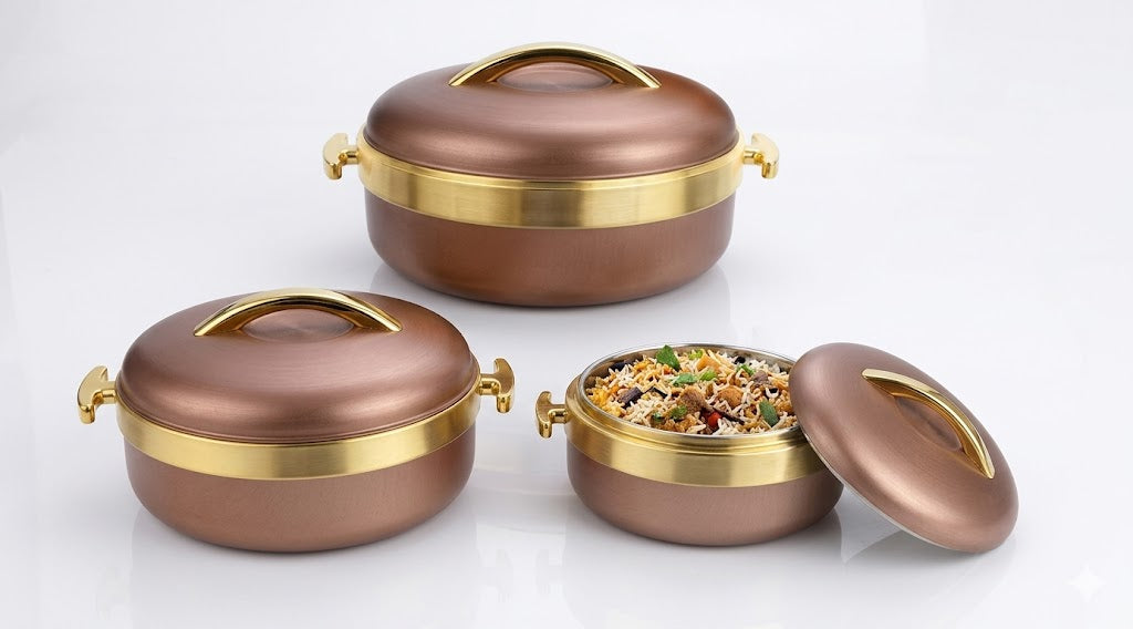 3Pcs HotPot Set Brown