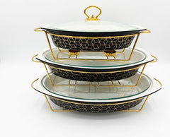 Luxury Porcelain Oval Chafing Dish