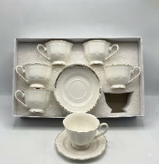12Pcs Cup Saucers Set