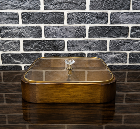 Dry Fruit Box With Glass Lid