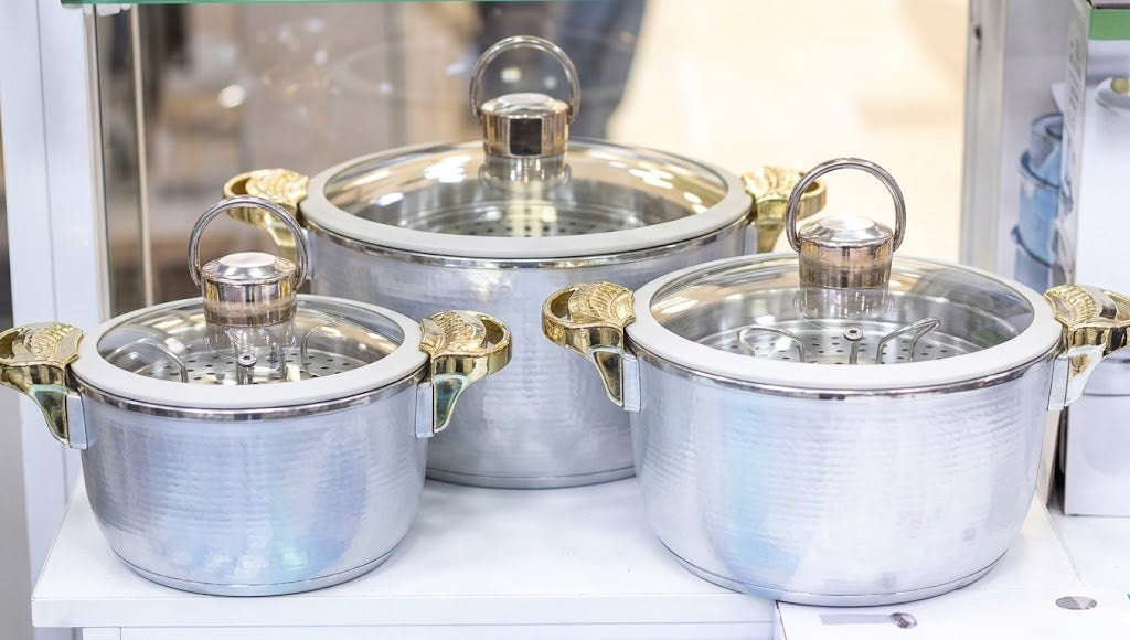 3Pcs HotPot Set Silver
