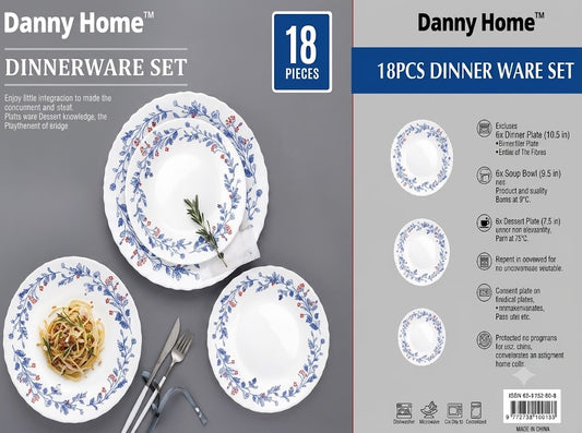 Danny Home White 18Pcs Dinner Set