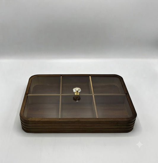 6 Partition Wooden Dry Fruit