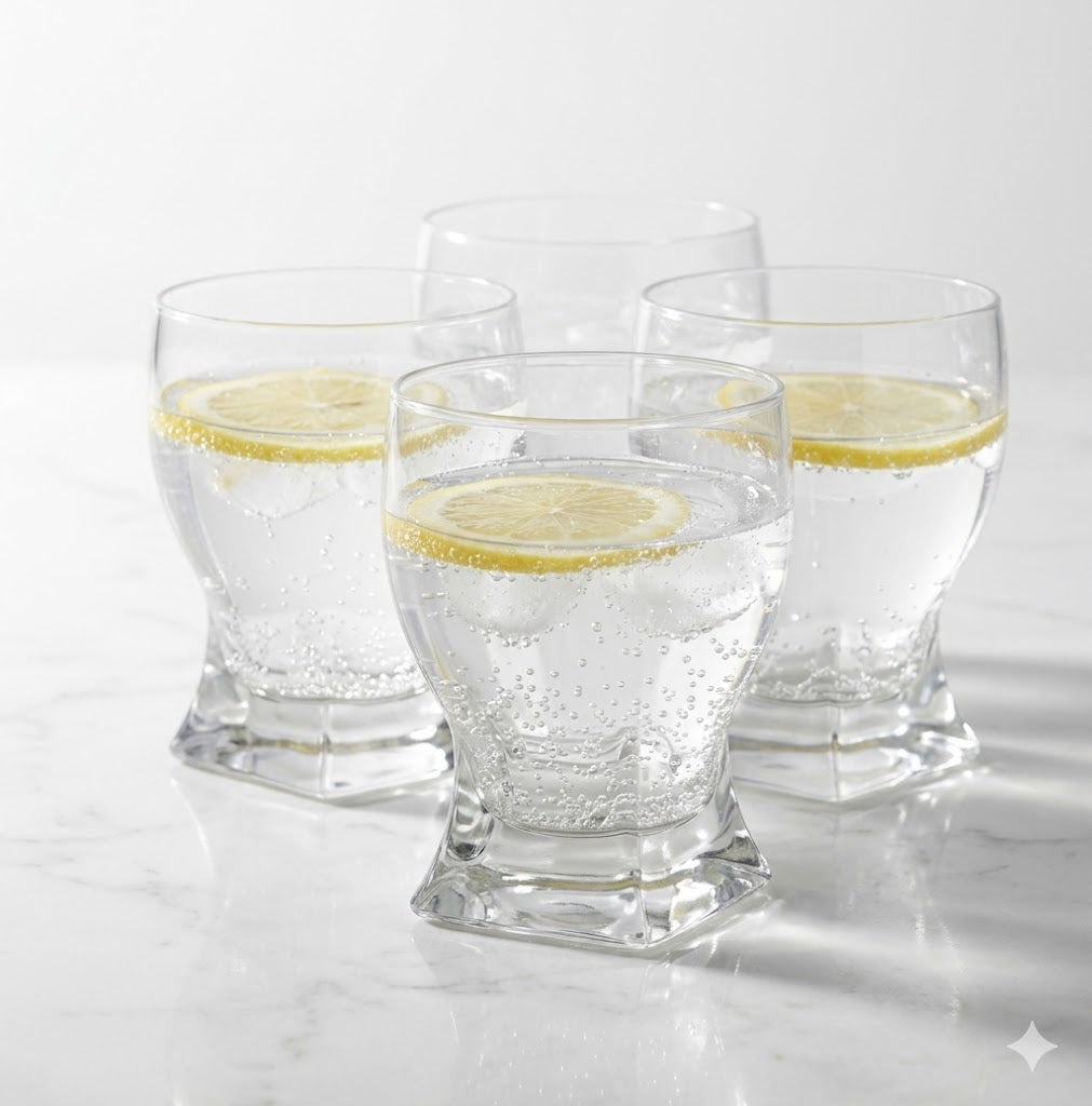 Square Base Glass (6PCS)
