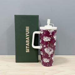 MD Crimson Peony Tumbler 1.2L