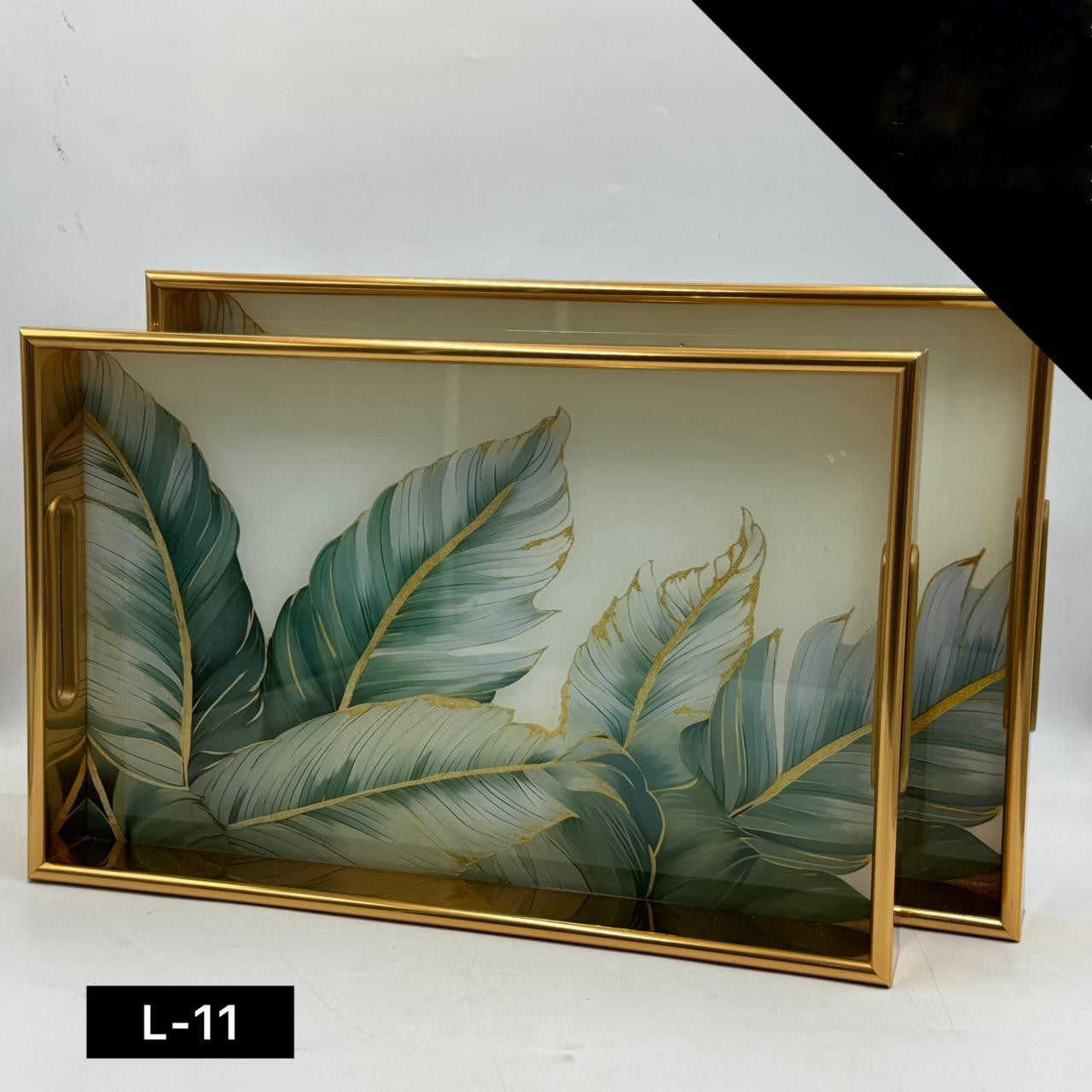 Acrylic Tray Set 2 Pcs