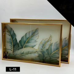 Acrylic Tray Set 2 Pcs