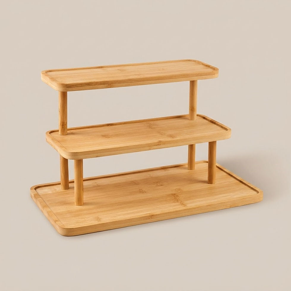 3 Step Wooden Pastry Stand