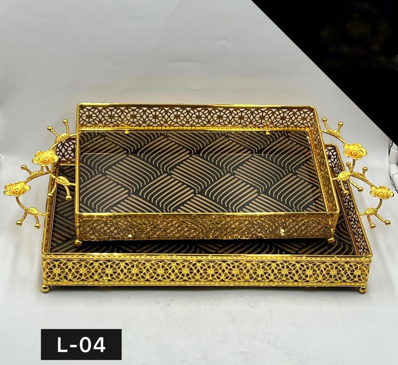 Rectangle Tray Set 2 Pcs