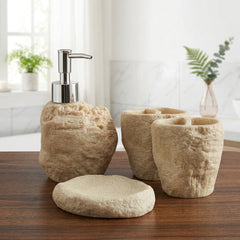 4 Pcs Fiber Bathroom Set