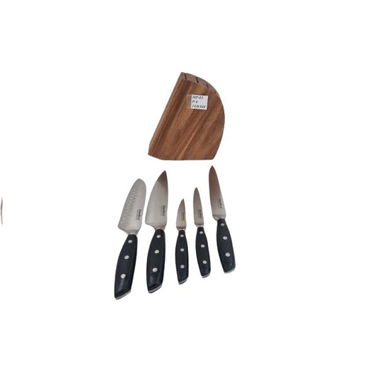 Knief Set Black (Oval Stand)6pcs