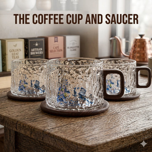 The Frosted Coffee Mug With Saucer