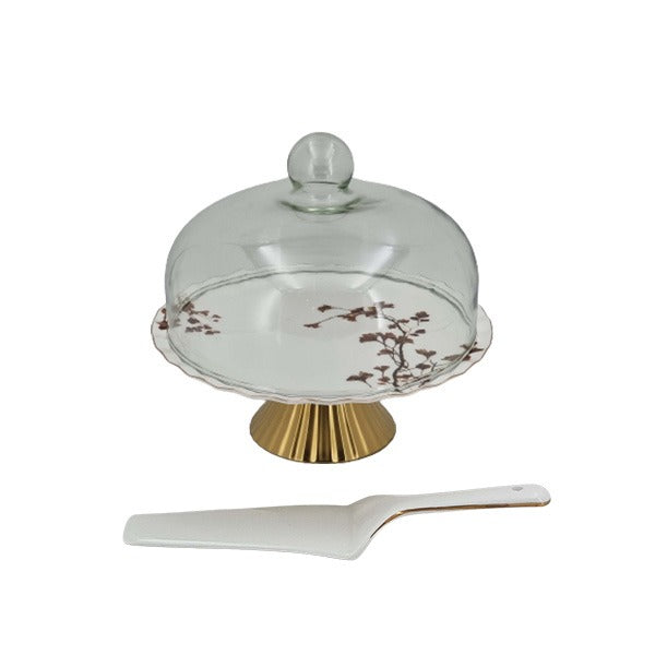 Cake Dish With Glass Cover