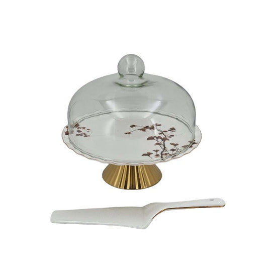 Cake Dish With Glass Cover