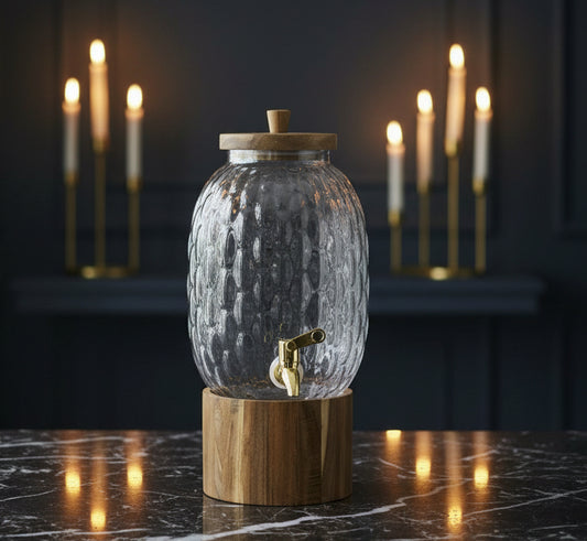 Ripple Glass Beverage Dispenser