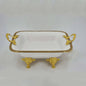Square Dish White Gold