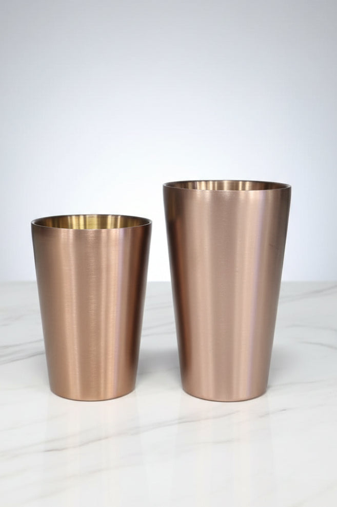 Coppper Color Double Plain Glass