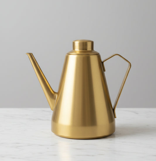 Golden Serving Kettle