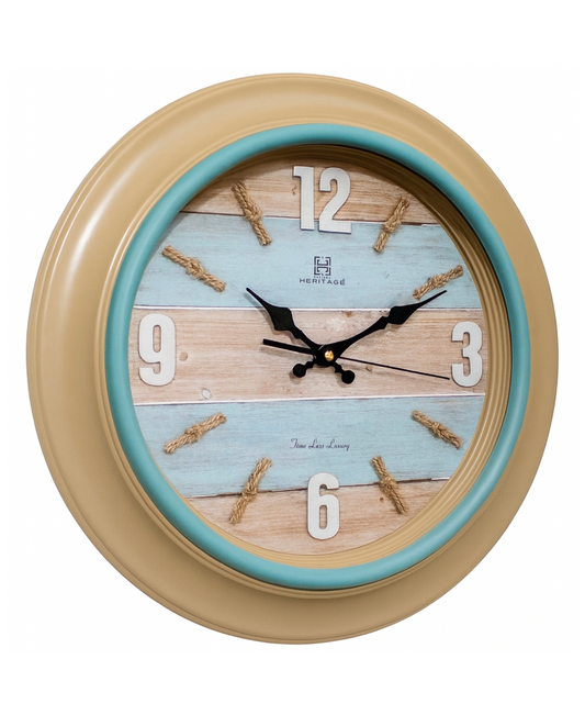 Heritage Wall Clock Ocean 18 Inches