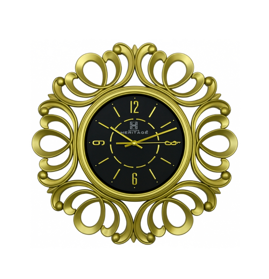 Heritage Flower Wall Clock 18 Inches