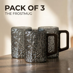 The Frosted Glass Mug With Wooden Handle