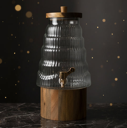Ripple Glass Beverage Dispenser