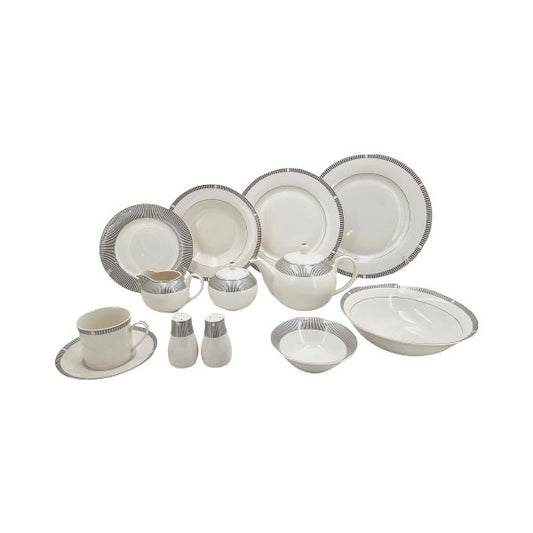 Dinner Set Blackcut Design 6 Person 47 Pcs