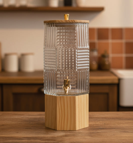 Ripple Glass Beverage Dispenser