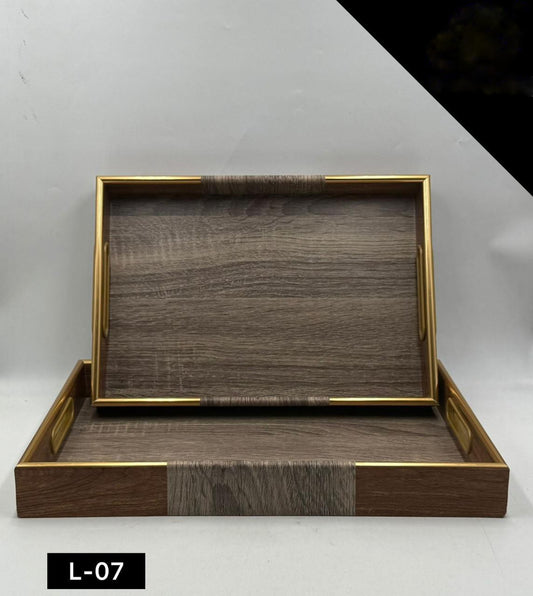 Acrylic Tray Set 2 Pcs