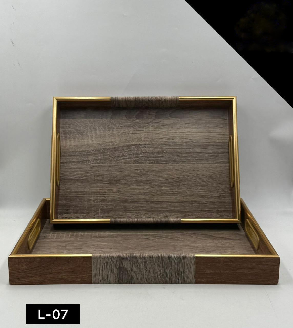 Acrylic Tray Set 2 Pcs