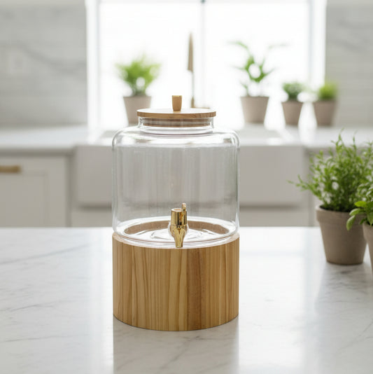 Ripple Glass Beverage Dispenser