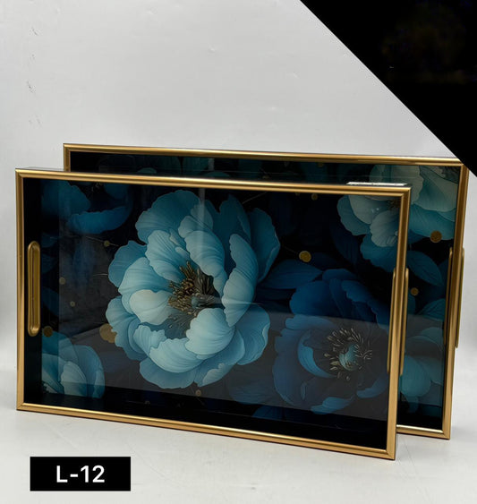 Acrylic Tray Set 2 Pcs