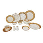 Gold-Dot Borders 47Pcs Dinner 
Set