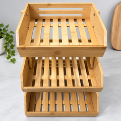 3 Tier Bamboo Fruit & Vegetable Storage Rack