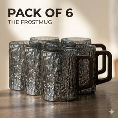 The Frosted Glass Mug With Wooden Handle