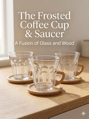 The Frosted Coffee Mug with Saucer