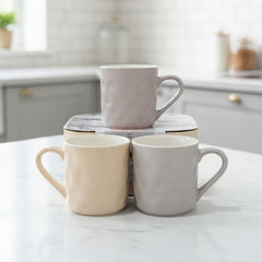 4 Pcs Ceramic Fancy Mugs Set