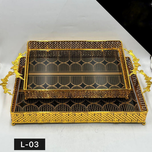 Rectangle Tray Set 2 Pcs