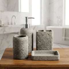 4 Pcs Fiber Bathroom Set