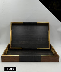 Acrylic Tray Set 2 Pcs