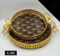 Round Tray Set 2 Pcs
