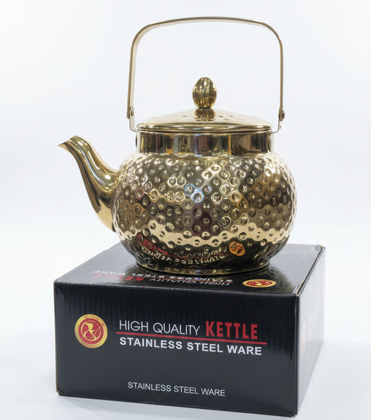 Golden Serving Kettle