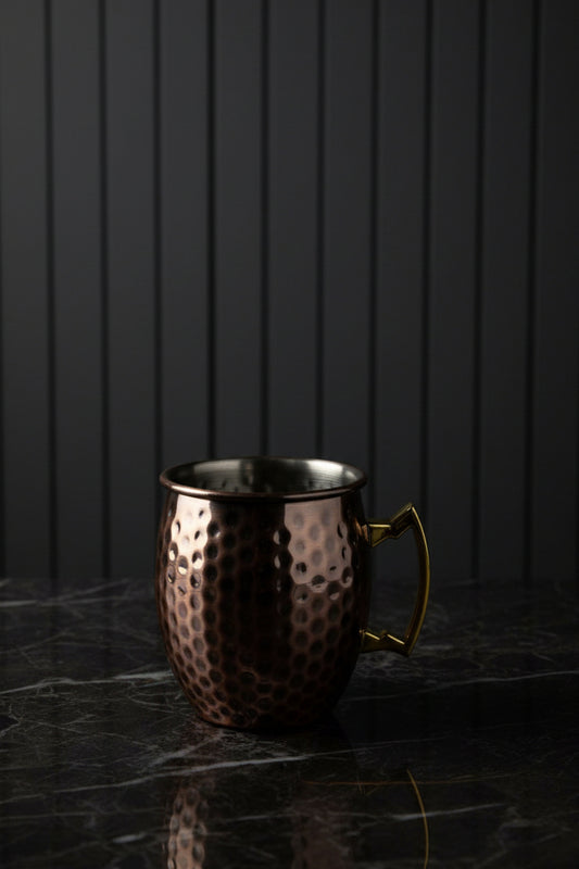Steel Mug With Golden Handle