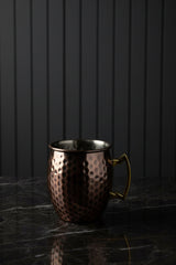Steel Mug With Golden Handle