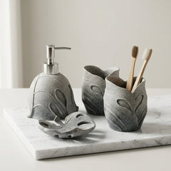 4 Pcs Fiber Bathroom Set