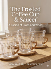 The Frosted Coffee Mug with Saucer