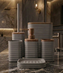 6 Pcs Acrylic Bathroom Set